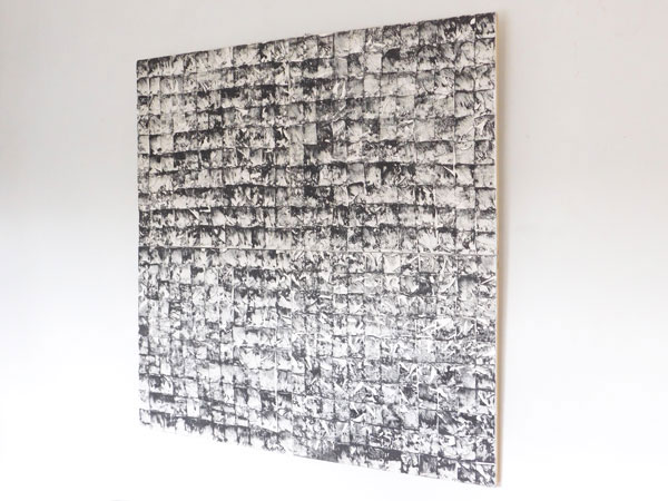 Mark Osborne, Four hundred and eighty 2016
Graphite on plaster on four boards
122 x 122 cms